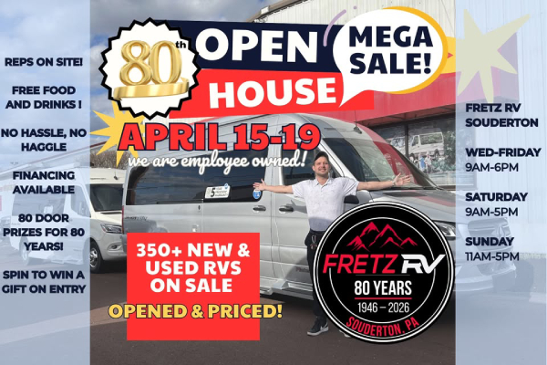 Fretz RV's 80th Anniversary Open House & RV Sale
